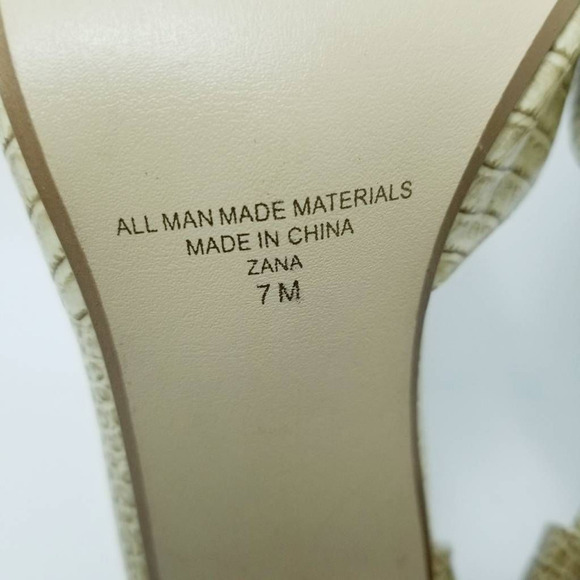 Diba Zana D'orsay Heels Shoes Crocodile Skin Pointed Toe Slip On Size 7M - Picture 12 of 12